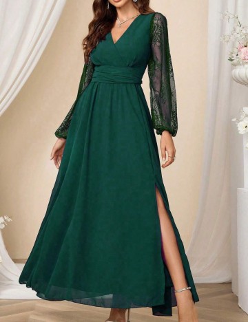 Rochie de ocazie Shein, verde
