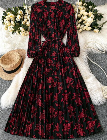 Rochie maxi Shein Curve+, mix culori