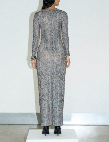 Rochie midi Shein, mix culori