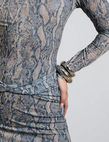 Rochie midi Shein, mix culori