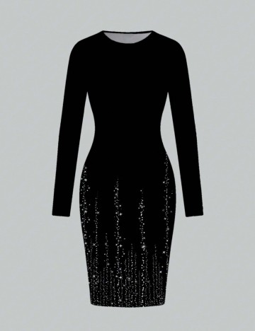 Rochie midi Shein, negru