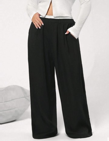 Pantaloni Shein Curve+, negru