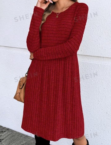 Rochie midi Shein, roșu