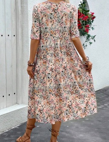 Rochie midi Shein, mix culori