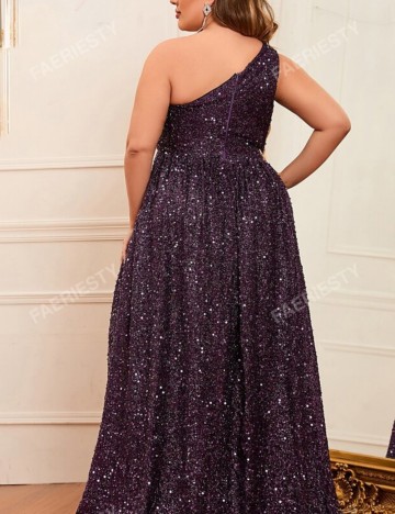 Rochie de ocazie Shein Curve+, mov