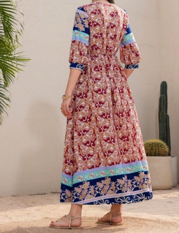 Rochie maxi Shein, mix culori