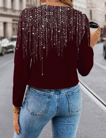 Cardigan Shein, vișiniu