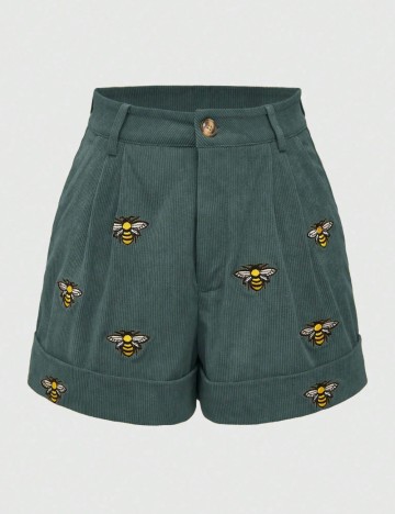 Pantaloni scurți Shein, verde