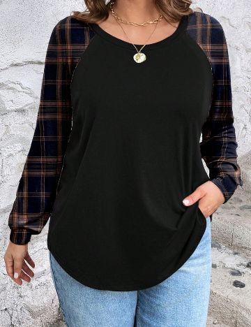 Bluză Shein Curve+, negru