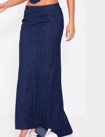 Fustă maxi PRETTYLITTLETHING, albastru