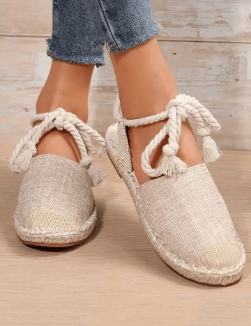 Espadrile Shein, crem