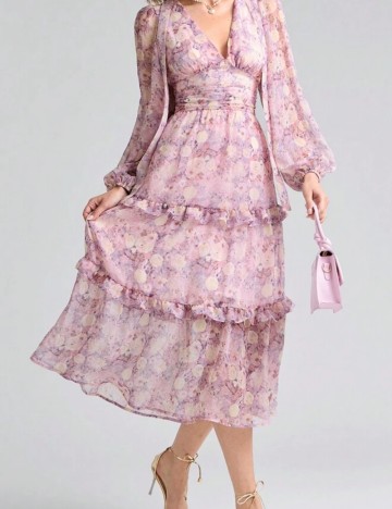 Rochie midi Shein, mix culori