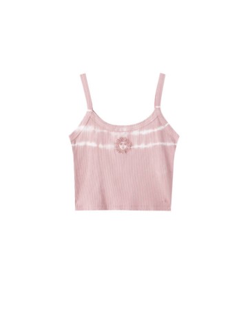 Top cu bretele subțiri Pull&Bear, roz