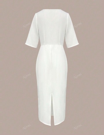 Rochie midi Shein, alb