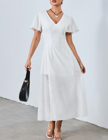 Rochie midi Shein, alb