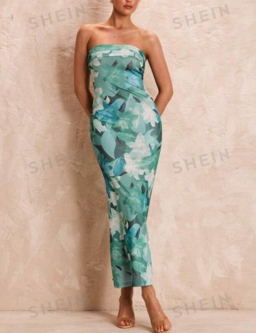 Rochie maxi Shein, mix culori