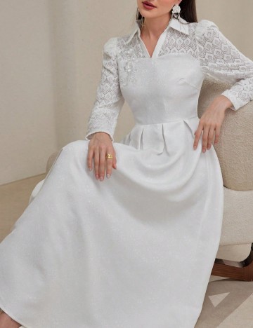Rochie maxi Shein, alb