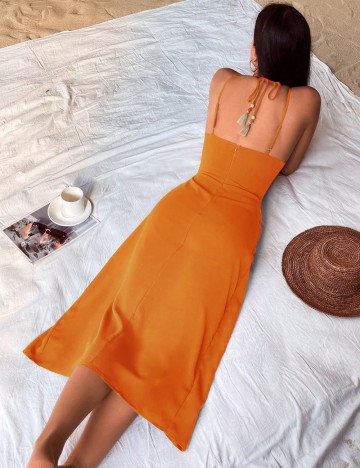 Rochie midi Shein, portocaliu
