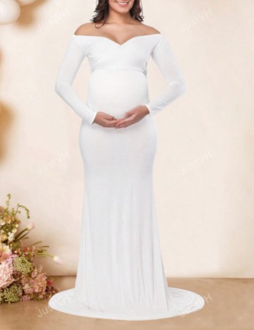 Rochie maxi Shein, alb