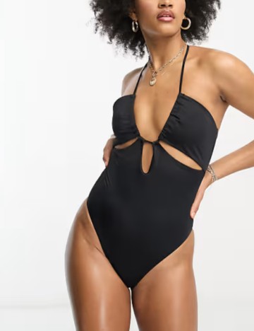 Costum de baie întreg ASOS, negru