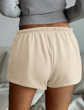 Pantaloni scurți Shein, crem