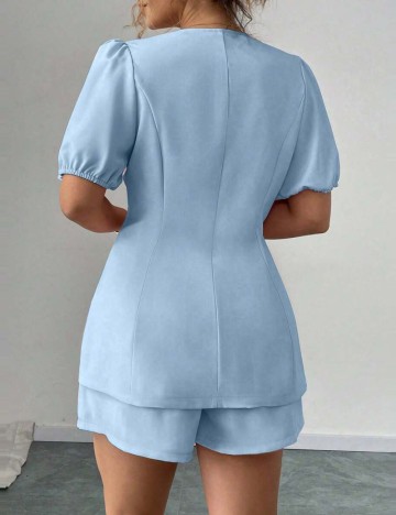 Compleu Shein Curve+, albastru