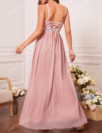 Rochie maxi Shein, roz