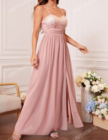 Rochie maxi Shein, roz