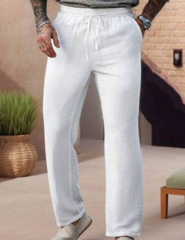 Pantaloni Shein, alb