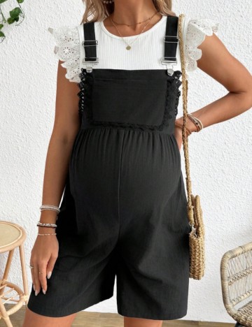 Salopetă scurtă Shein, negru