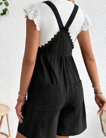 Salopetă scurtă Shein, negru