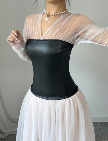 Rochie maxi Shein, mix culori