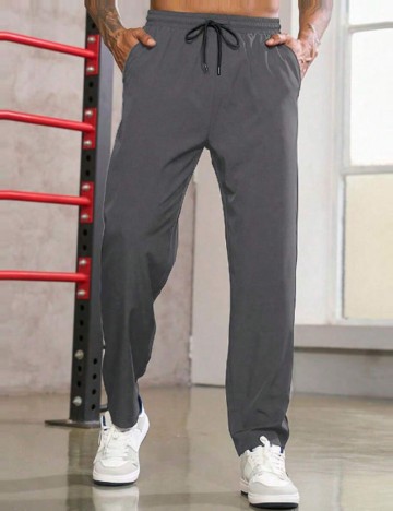Pantaloni MANFINITY by Shein, gri