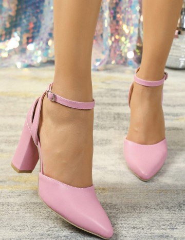 Pantofi cu toc Shein, roz
