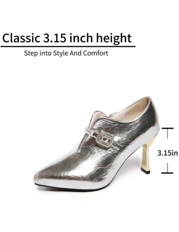 Pantofi Shein, argintiu
