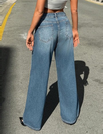 Jeans Shein, albastru