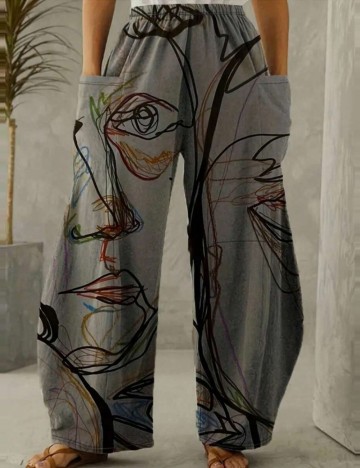 Pantaloni Shein Curve+, mix culori
