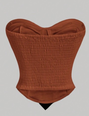 Top Shein, cărămiziu