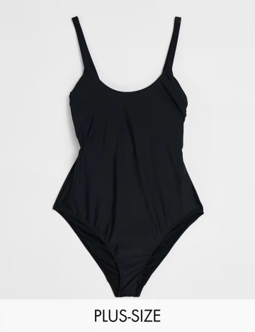 Costum de baie întreg Ivory Rose, negru