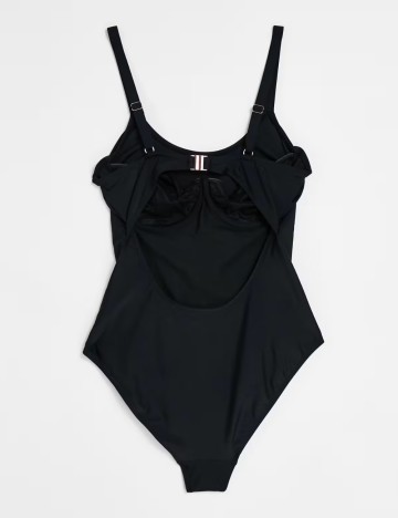 Costum de baie întreg Ivory Rose, negru