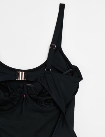 Costum de baie întreg Ivory Rose, negru