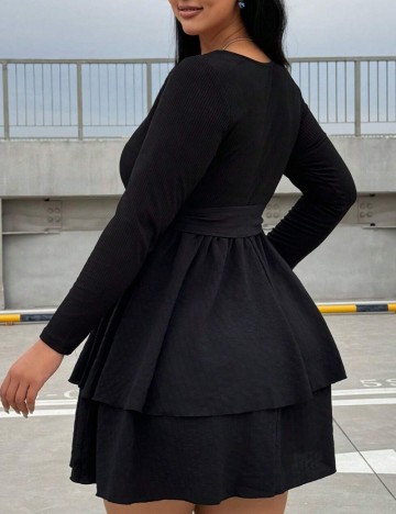 Rochie mini Shein Curve+, negru