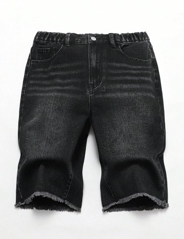 Pantaloni scurți Shein, negru