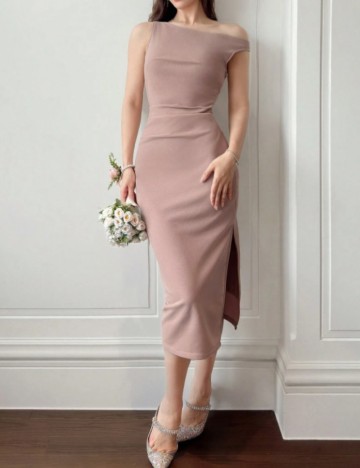 Rochie midi DAZY by Shein, bej