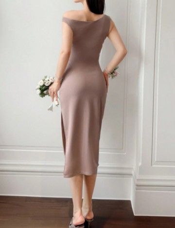 Rochie midi DAZY by Shein, bej
