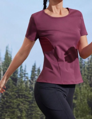 Tricou Shein, vișiniu