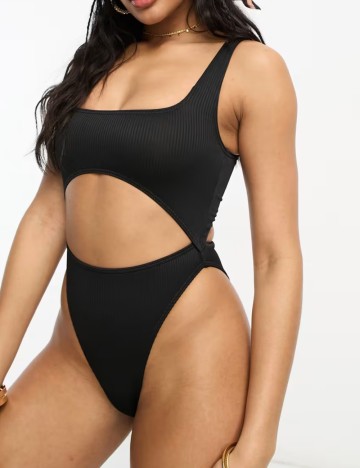 Costum de baie întreg South Beach, negru