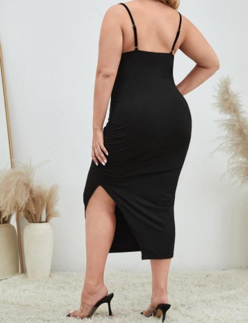 Rochie midi Shein Curve+, negru