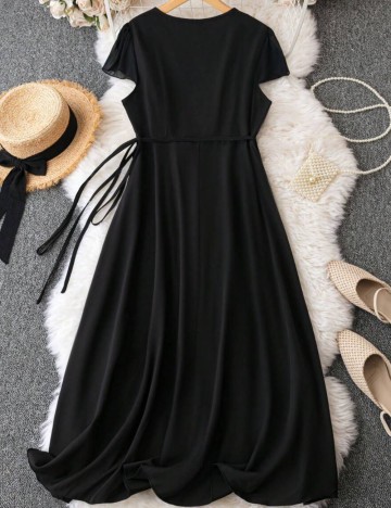 Rochie midi Shein Curve+, negru