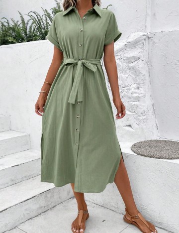 Rochie maxi Shein, verde